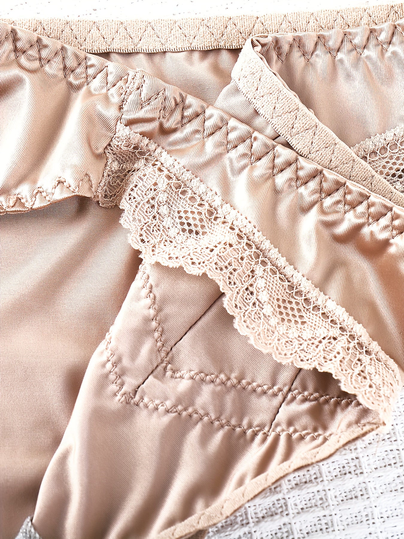 5 Panties Luxury Satin Mid-Rise