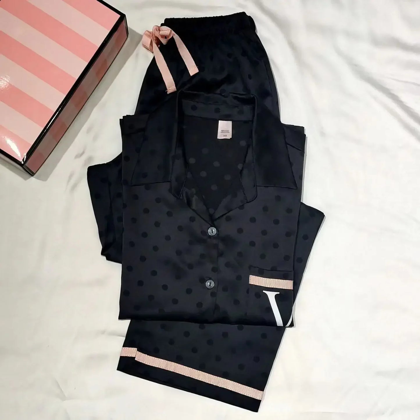 Collared Silk Pajama Set