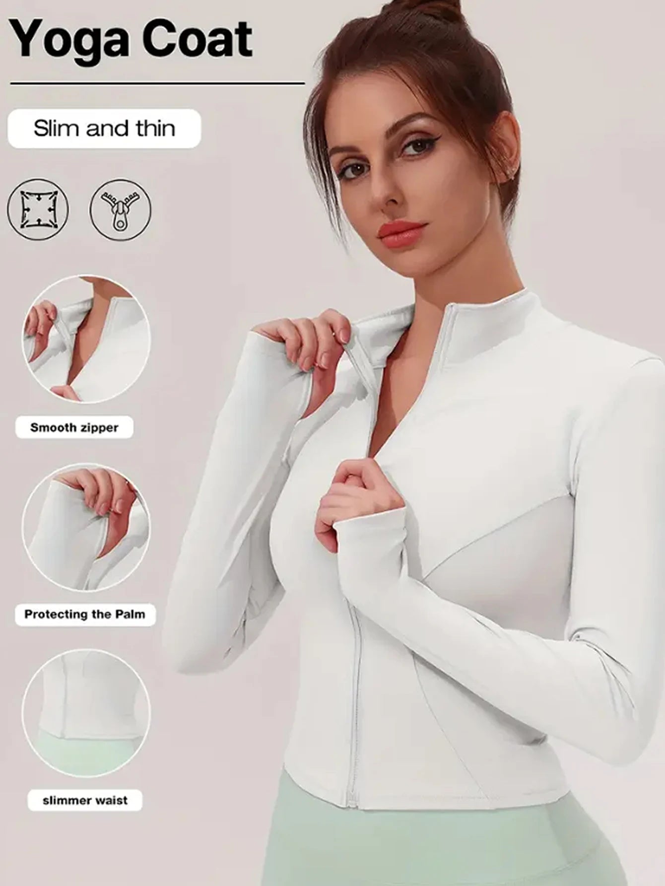 Fitness Pilates Collar Jacket Quick Drying