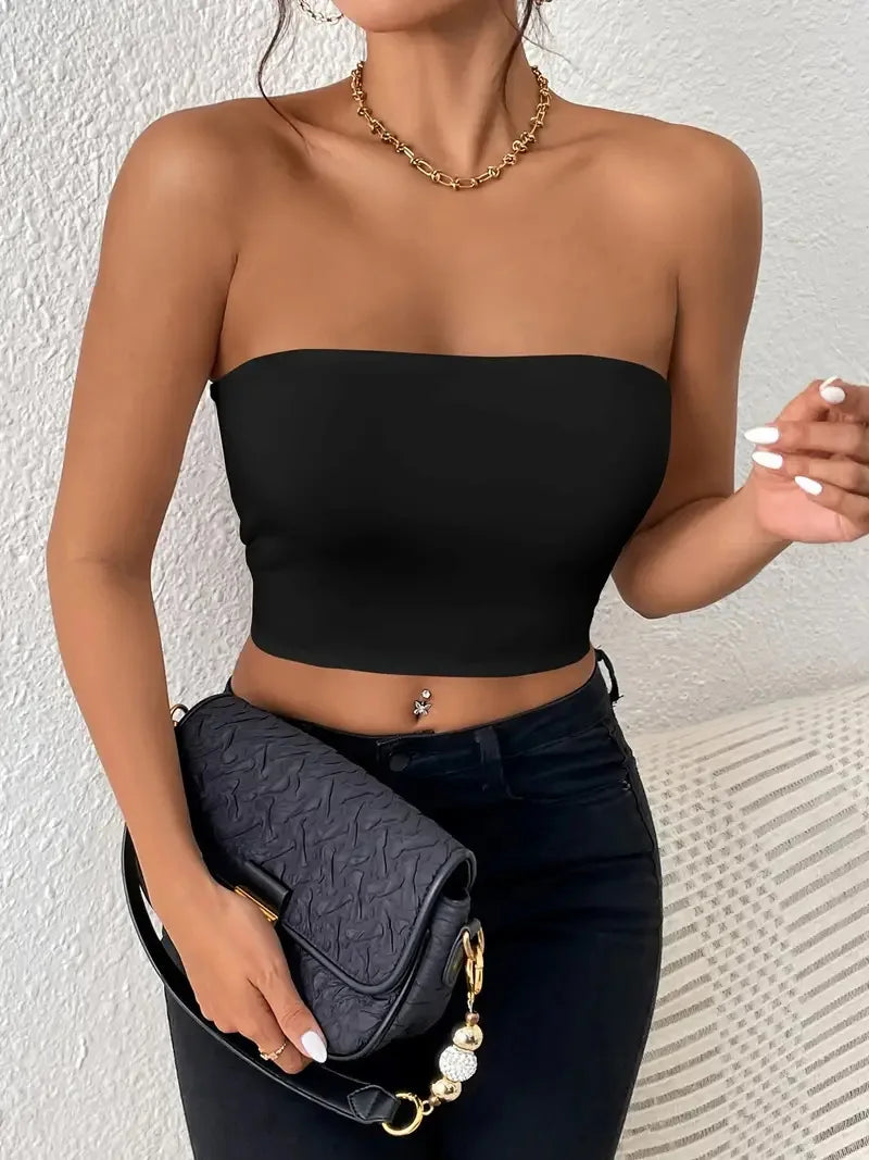 Sexy Stretch Bodycon Crop Top