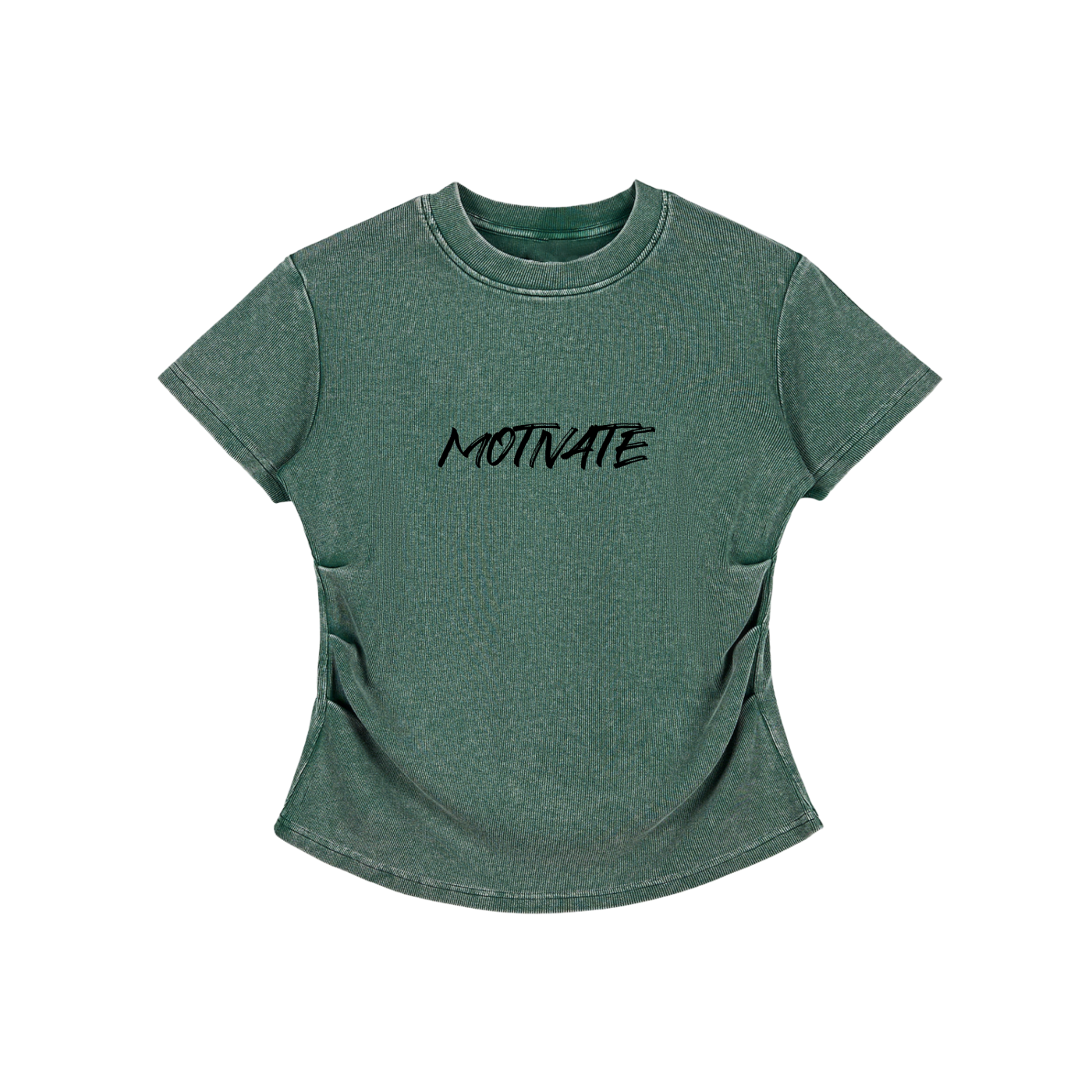 Vintage Washed Bodycon Cotton T-Shirt