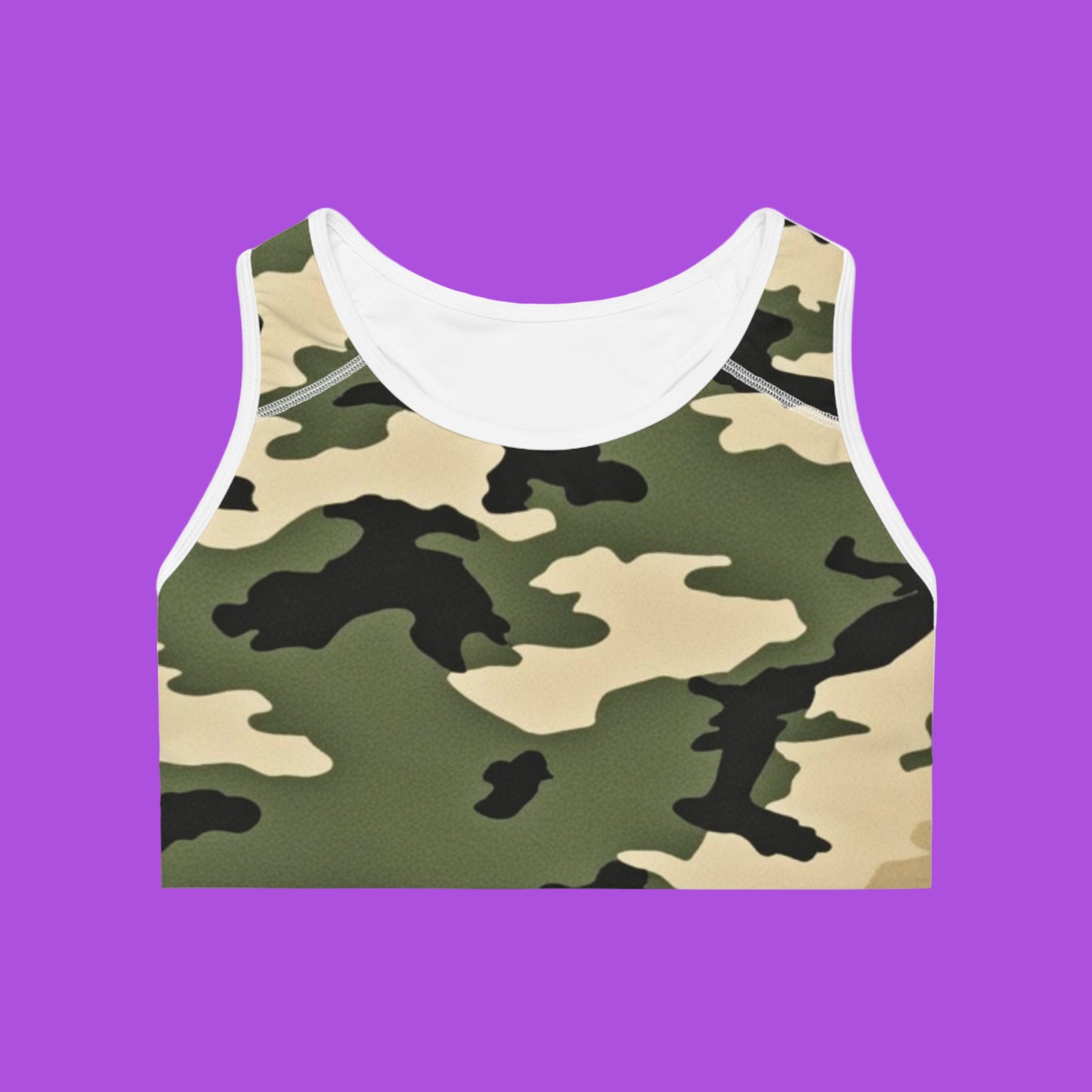 Camo Sports Bra for Active Lifestyle