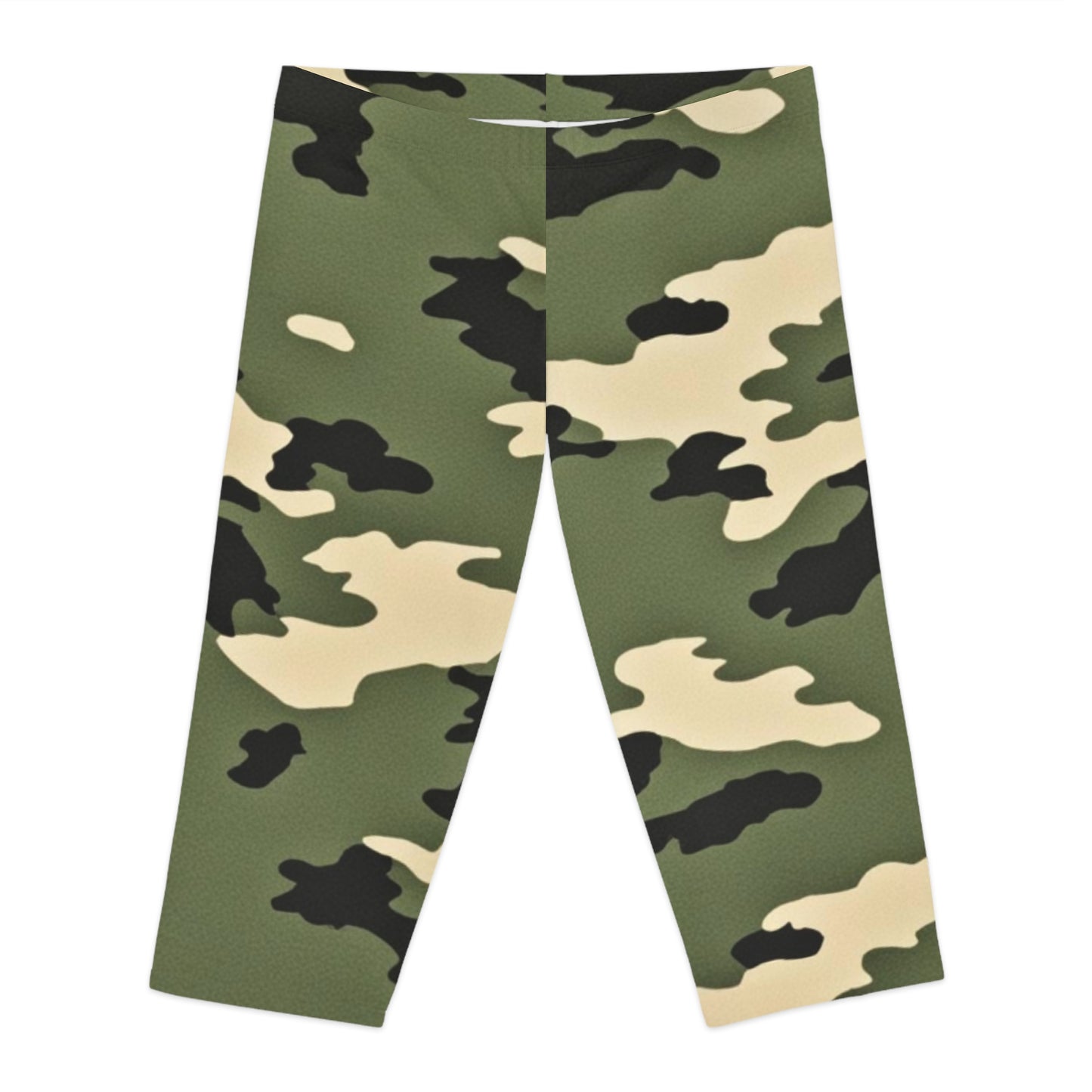 WOMENS CAMO CAPRI LEGGINGS