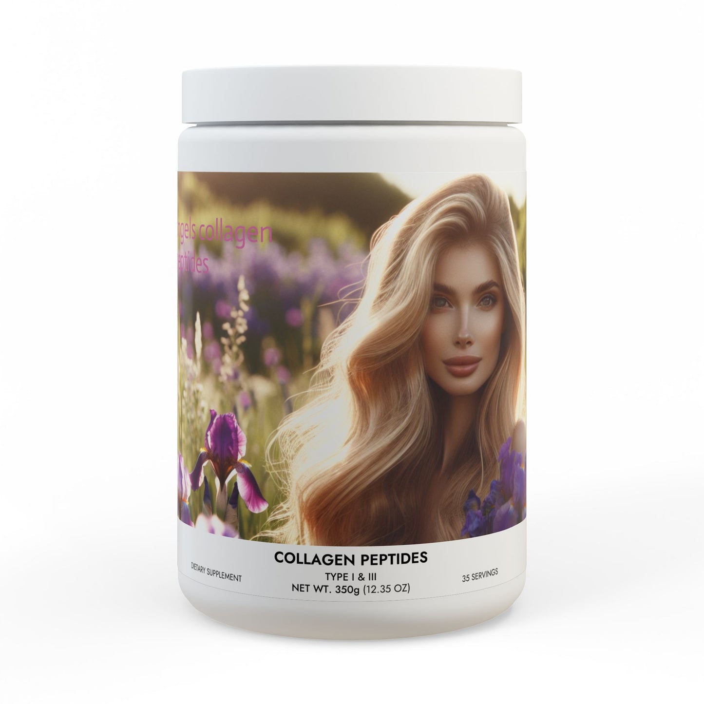 Angels Collagen Peptides Type I & III Supplement (350g, 12.3oz)