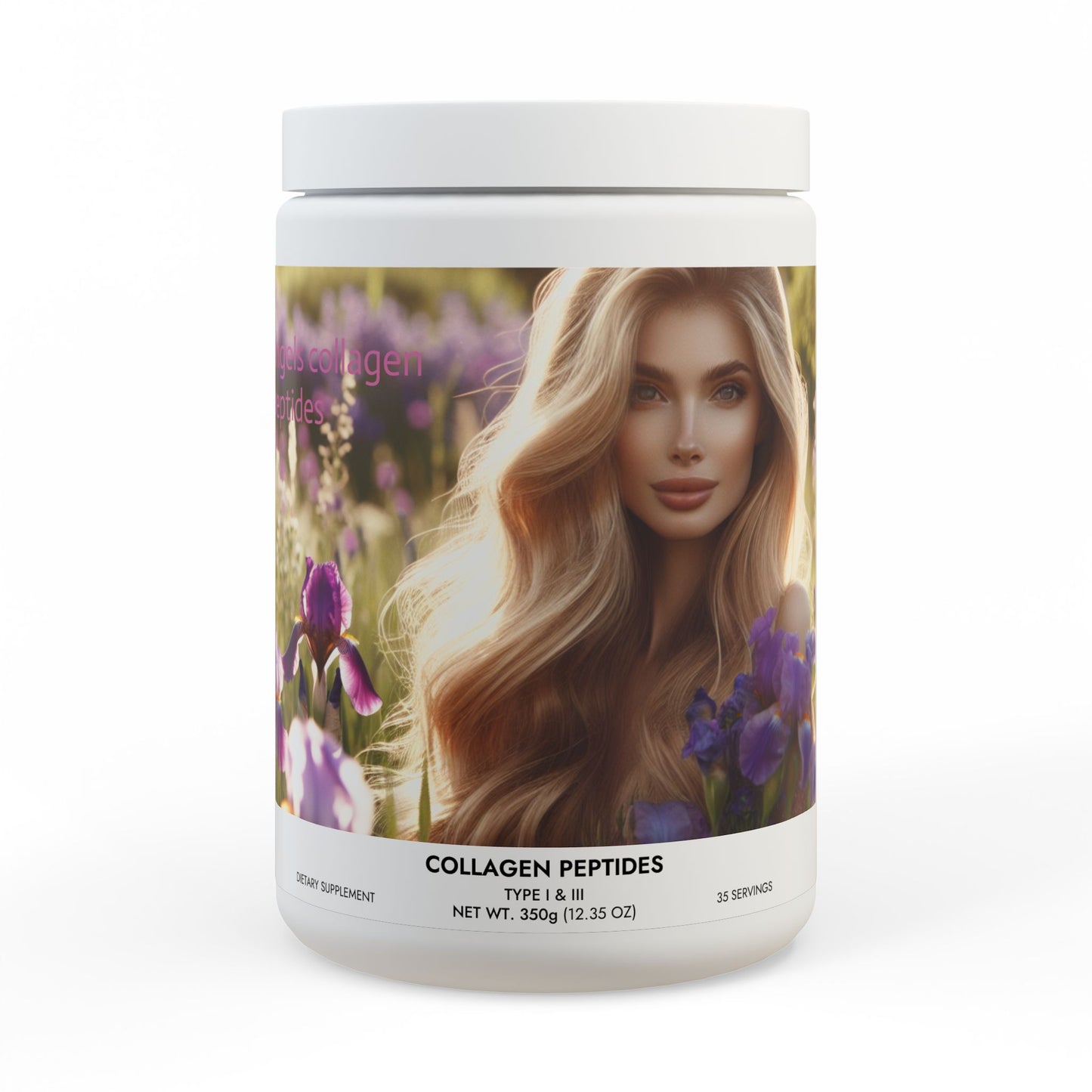 Angels Collagen Peptides Type I & III Supplement (350g, 12.3oz)