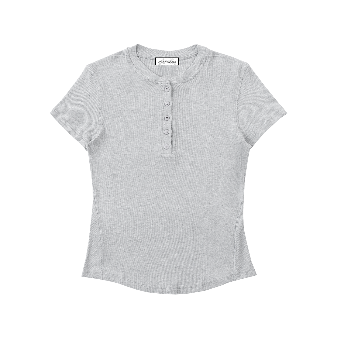 Modal Bodycon Henley Shirt