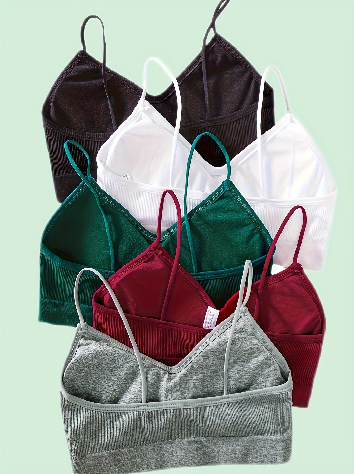 [Seamless Bra/Panty Set] 5pcs Combination Seamless Bra - Comy & Beautiful