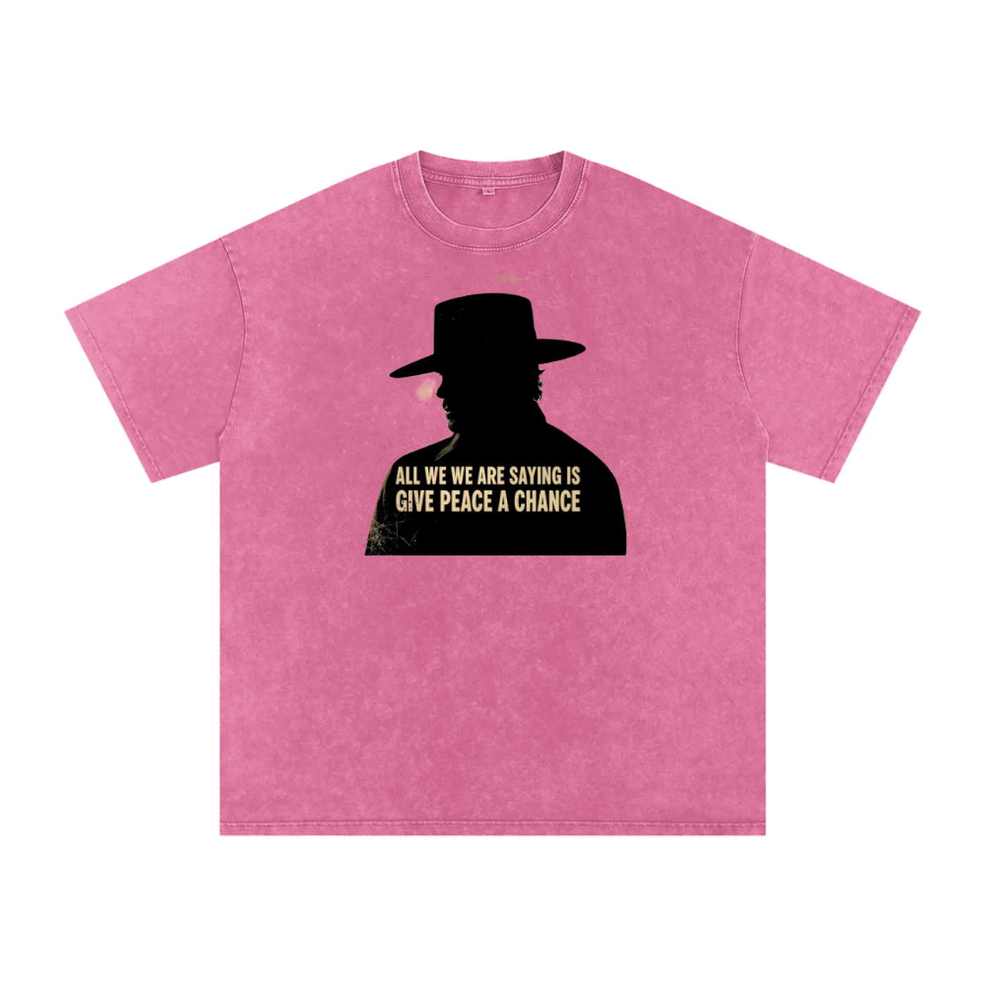 Snow Washed Oversized Cotton T-Shirt