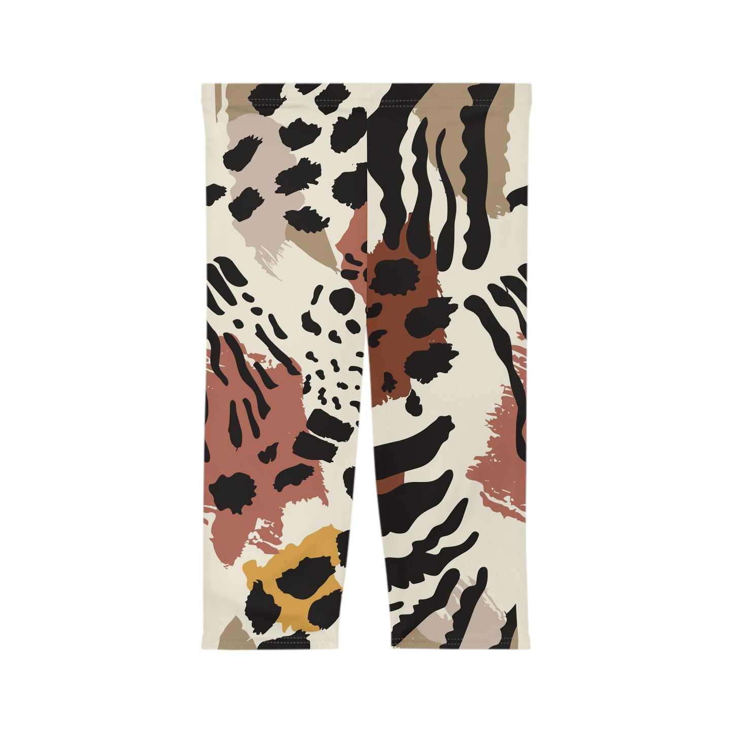 Wild Print Women’s Capri Leggings - Trendy & Stylish Activewear