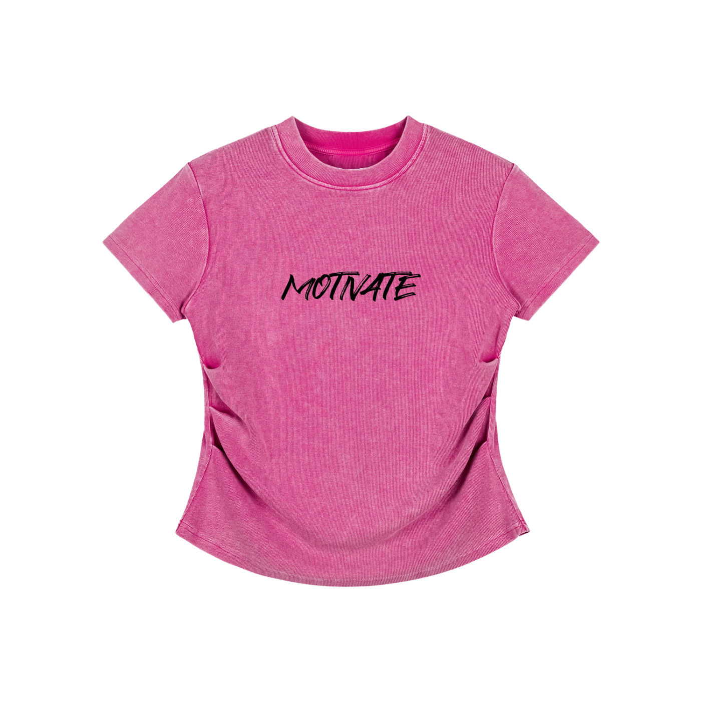 Vintage Washed Bodycon Cotton T-Shirt