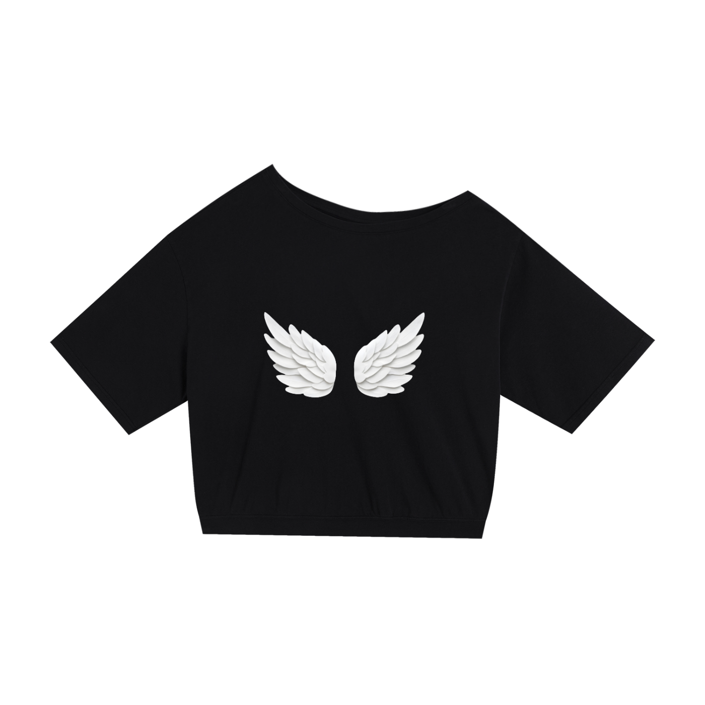 Asymmetric Shoulder Oversized Cotton T-Shirt