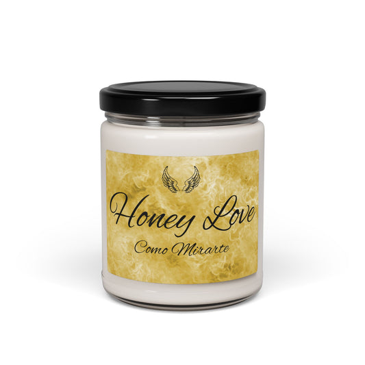 Honey Love Scented Soy Candle - 9oz Aromatherapy Candle for Relaxation and Home Decor