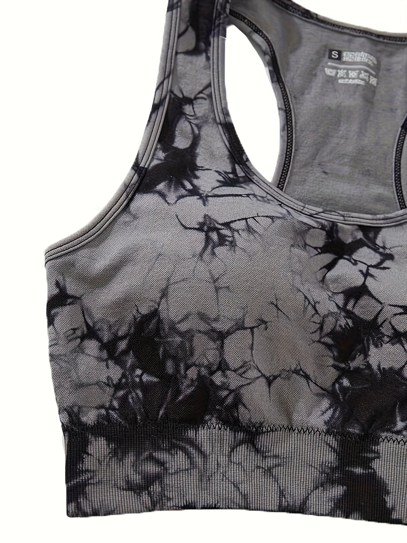 3pcs Tie-Dye Yoga Racer Back Set Activewear