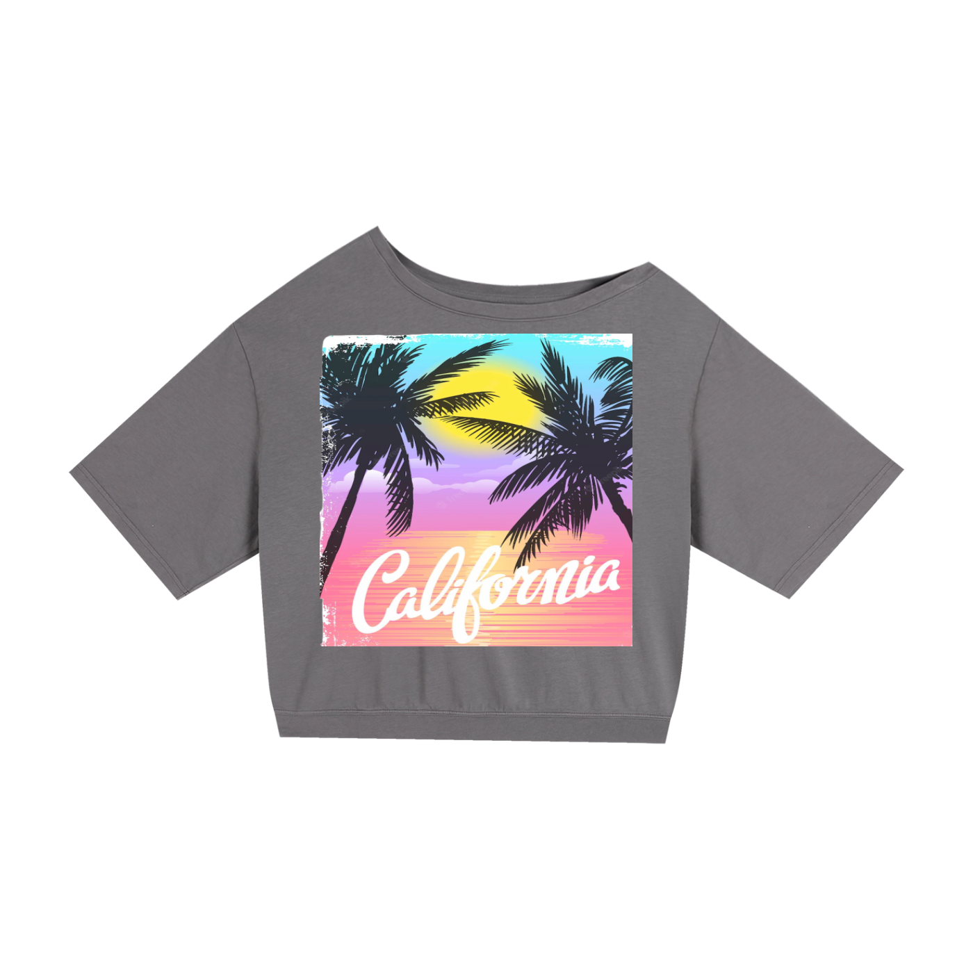 Asymmetric Shoulder Oversized Cotton T-Shirt