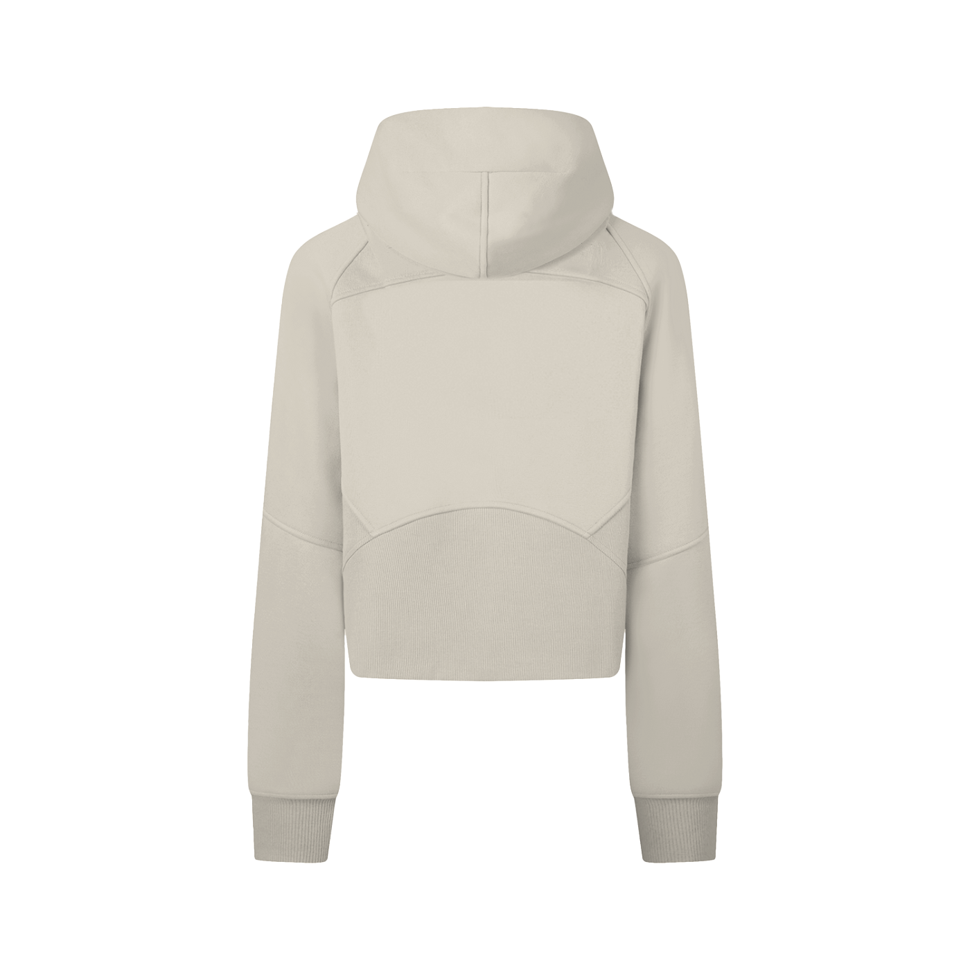 Cropped Zip-Through Hoodie