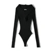 Front Hollow Out Women Fashion Sexy Bodysuit