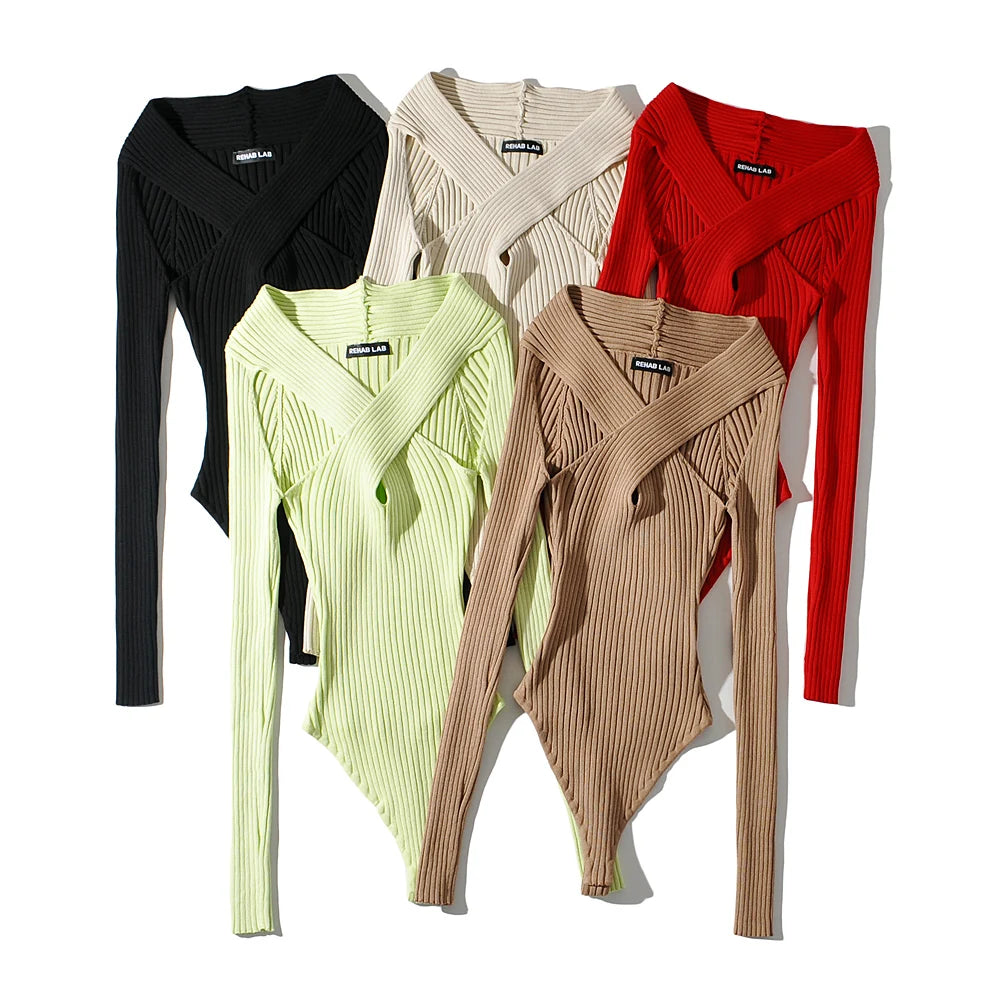 Front Hollow Out Women Fashion Sexy Bodysuit