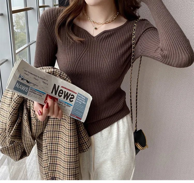 Slim V-Neck Sweater
