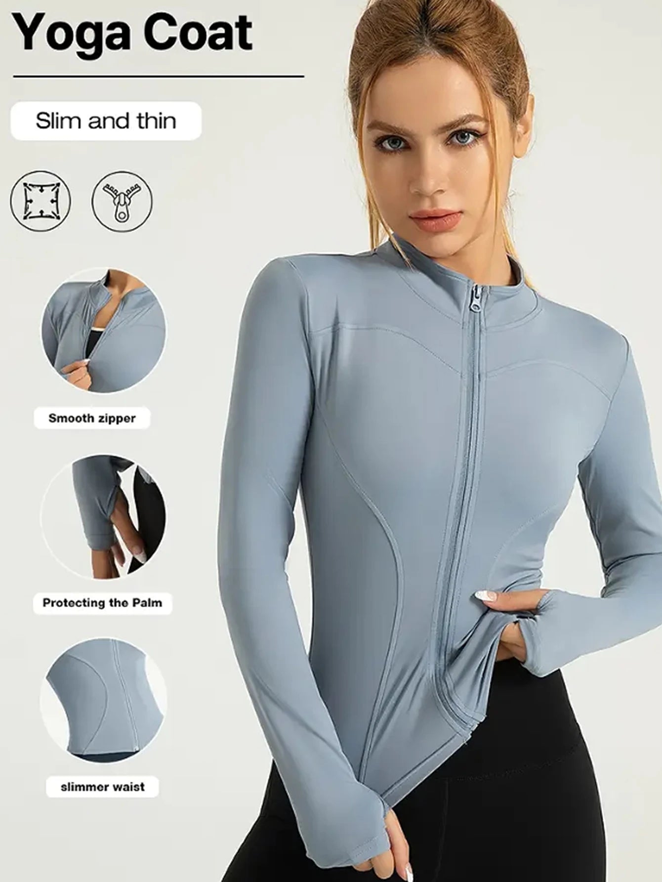 Fitness  Pilates Collar Jacket Quick Drying