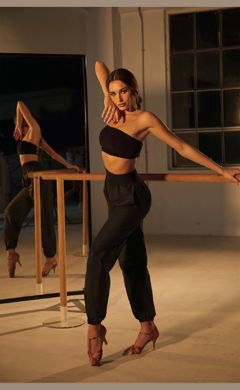 High Waist  Latin Dance Pants