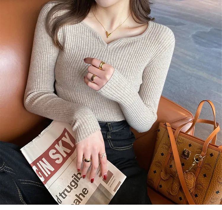 Slim V-Neck Sweater