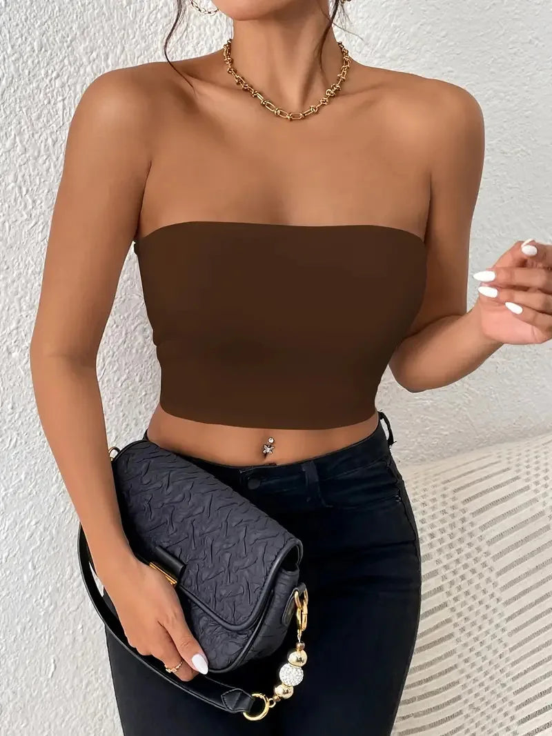 Sexy Stretch Bodycon Crop Top