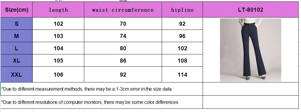 Business  Flare Casual Pants