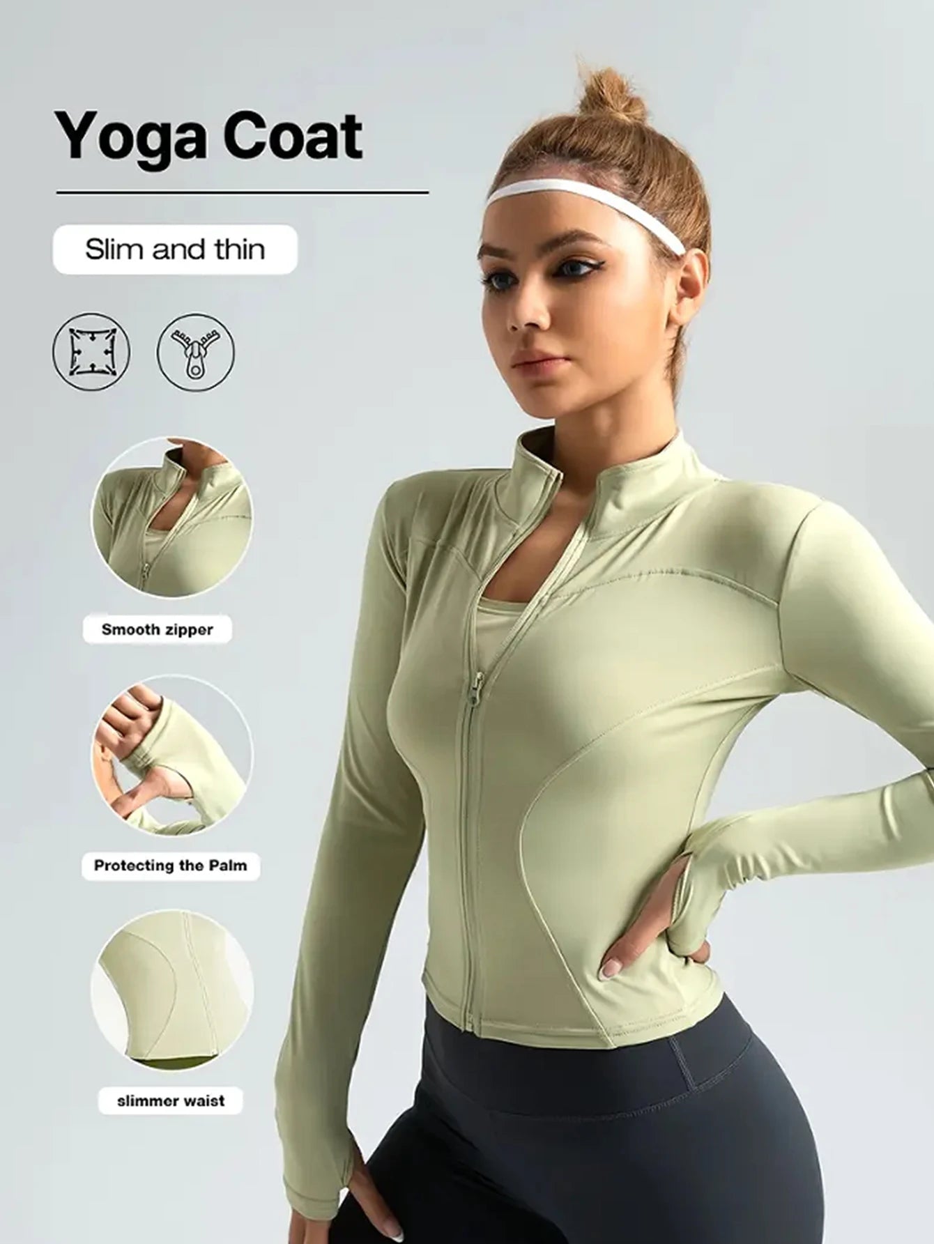 Fitness  Pilates Collar Jacket Quick Drying
