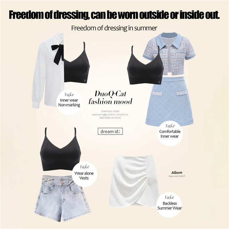 Deep U Plunge Backless Bra