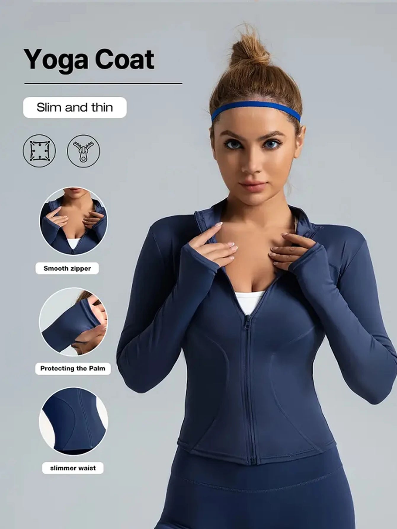 Fitness  Pilates Collar Jacket Quick Drying