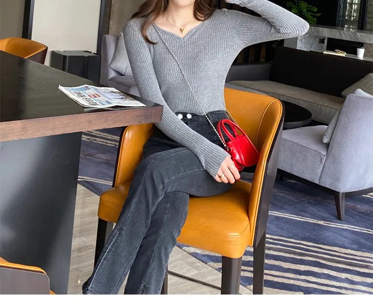 Slim V-Neck Sweater