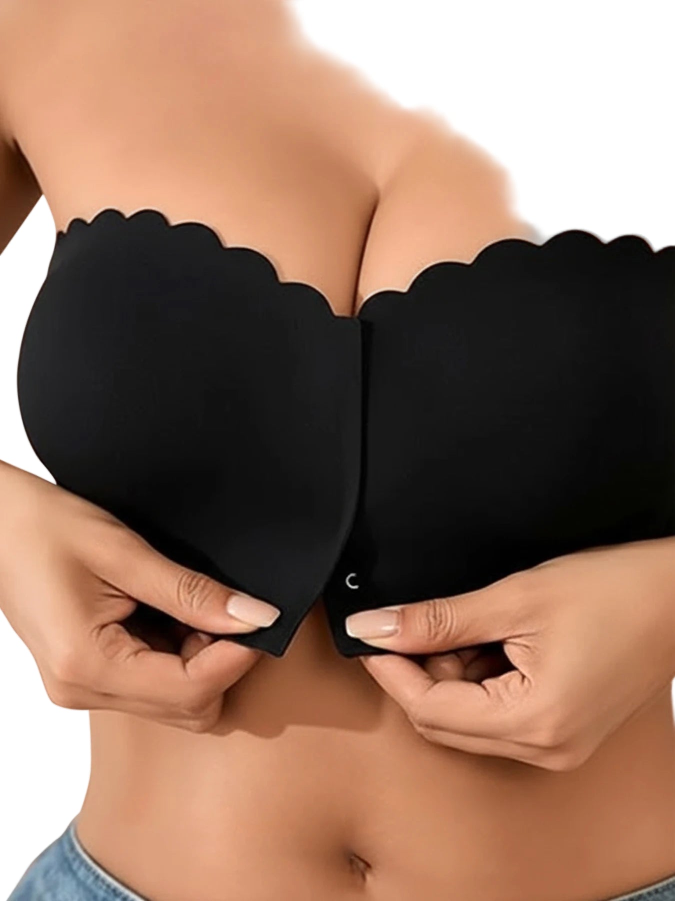 Wireless Strapless,  Bandeau Bra  S-XL(includes clear straps)
