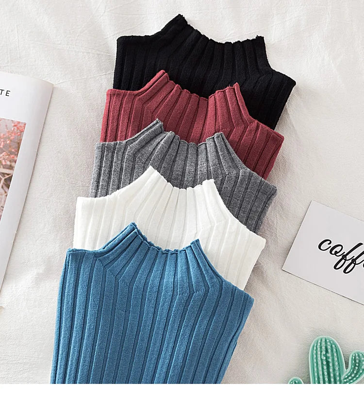 Pullover Ribbed Knitted Sweater Long Sleeve