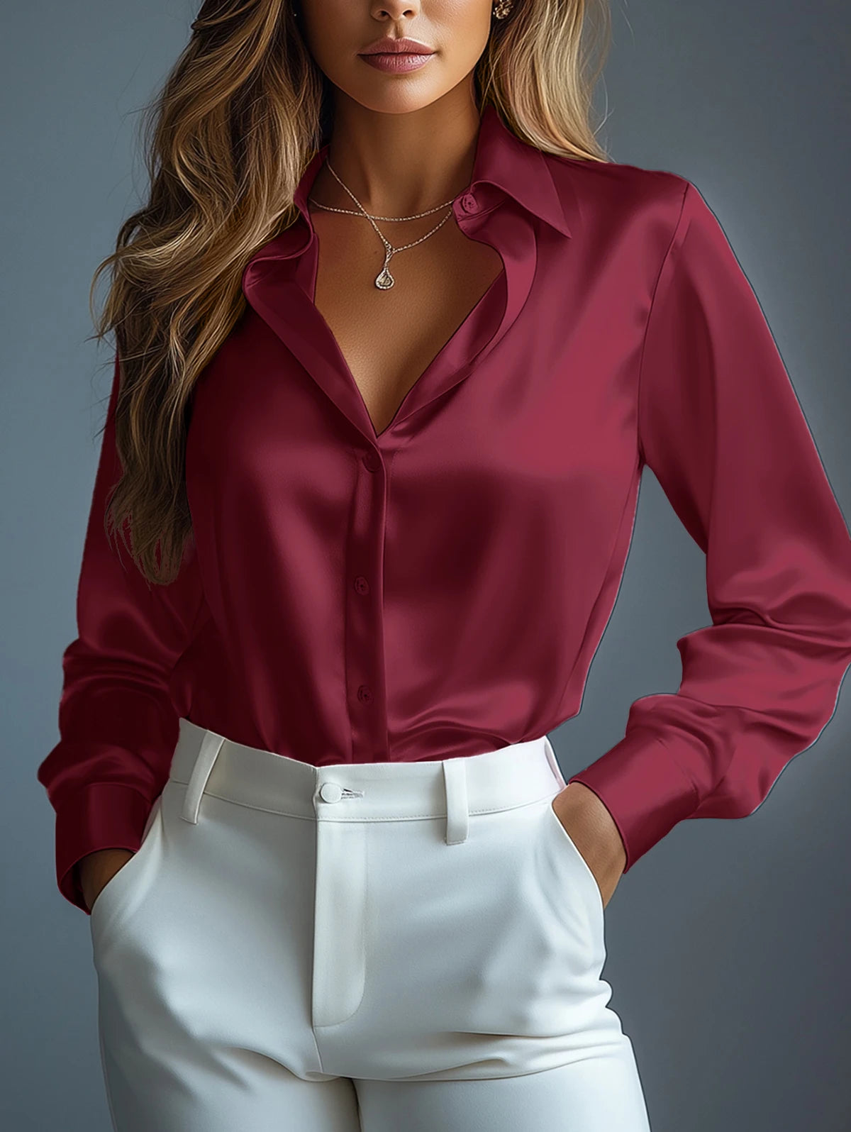 Elegant Satin Shirt