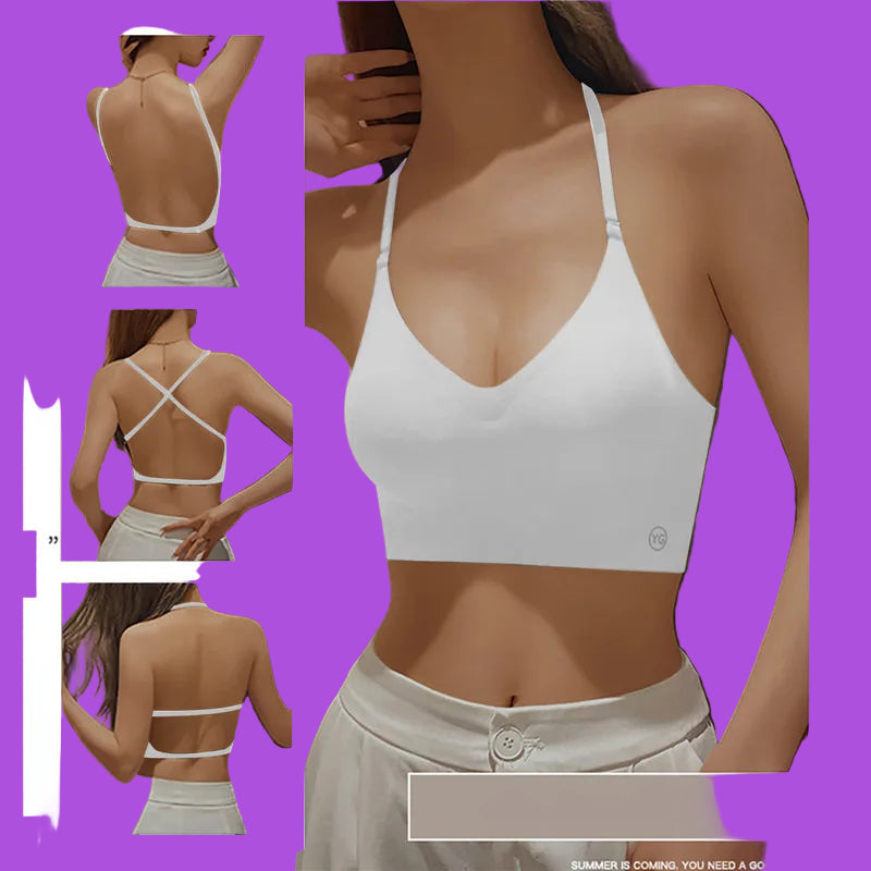 Deep U Plunge Backless Bra