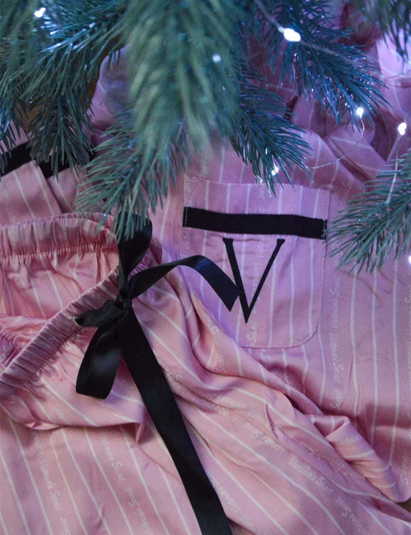 Collared Silk Pajama Set