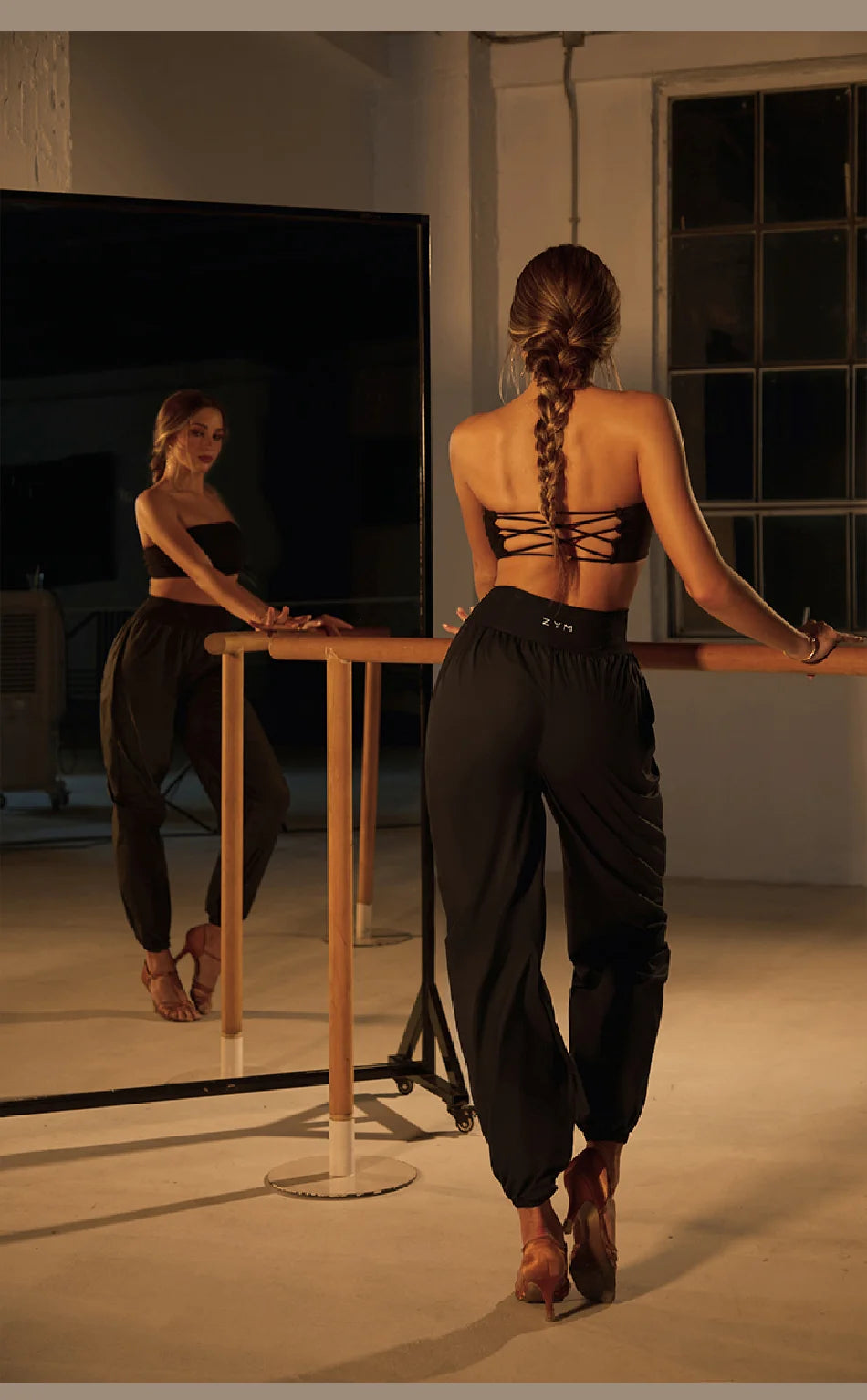 High Waist  Latin Dance Pants