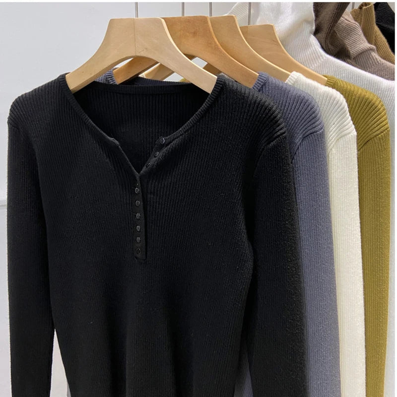 Sexy Winter V-Neck Sweater