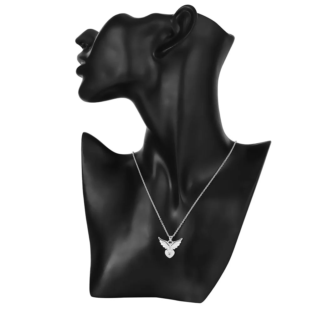 925 Sterling Silver 18 Inches Angel Wing Necklaces