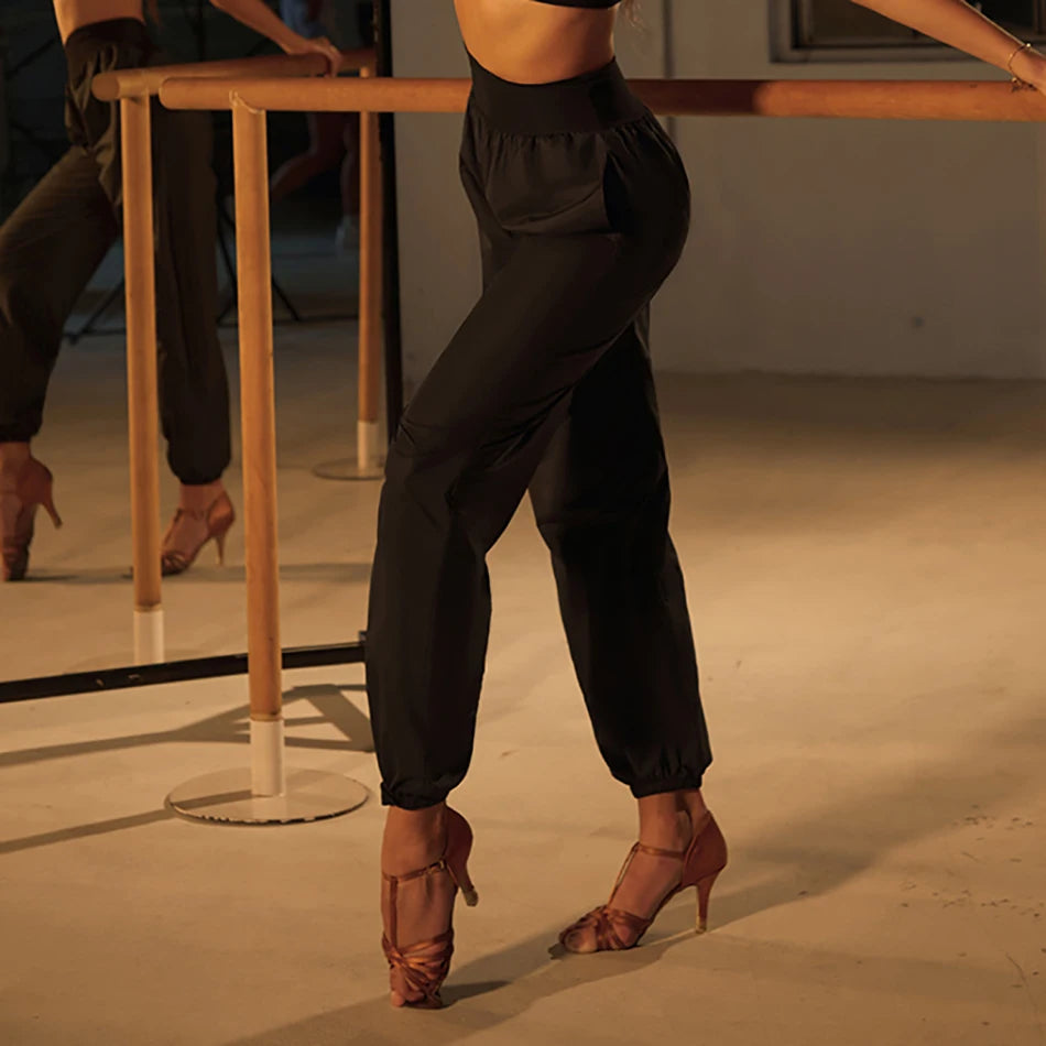 High Waist  Latin Dance Pants