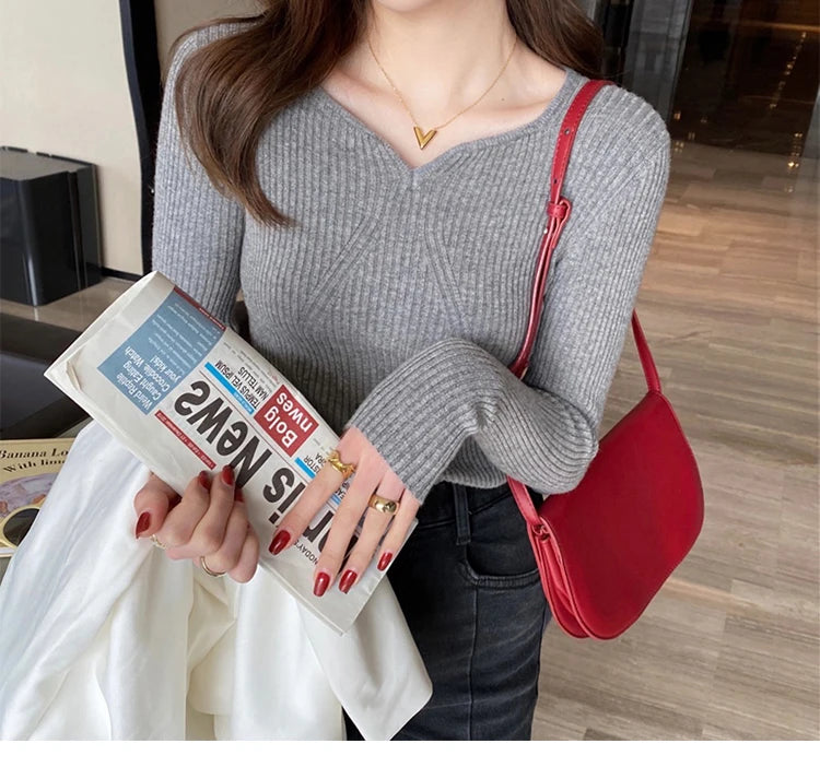 Slim V-Neck Sweater