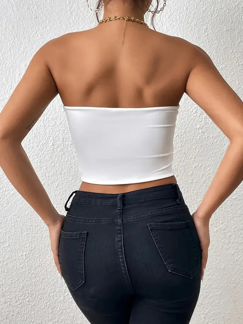 Sexy Stretch Bodycon Crop Top