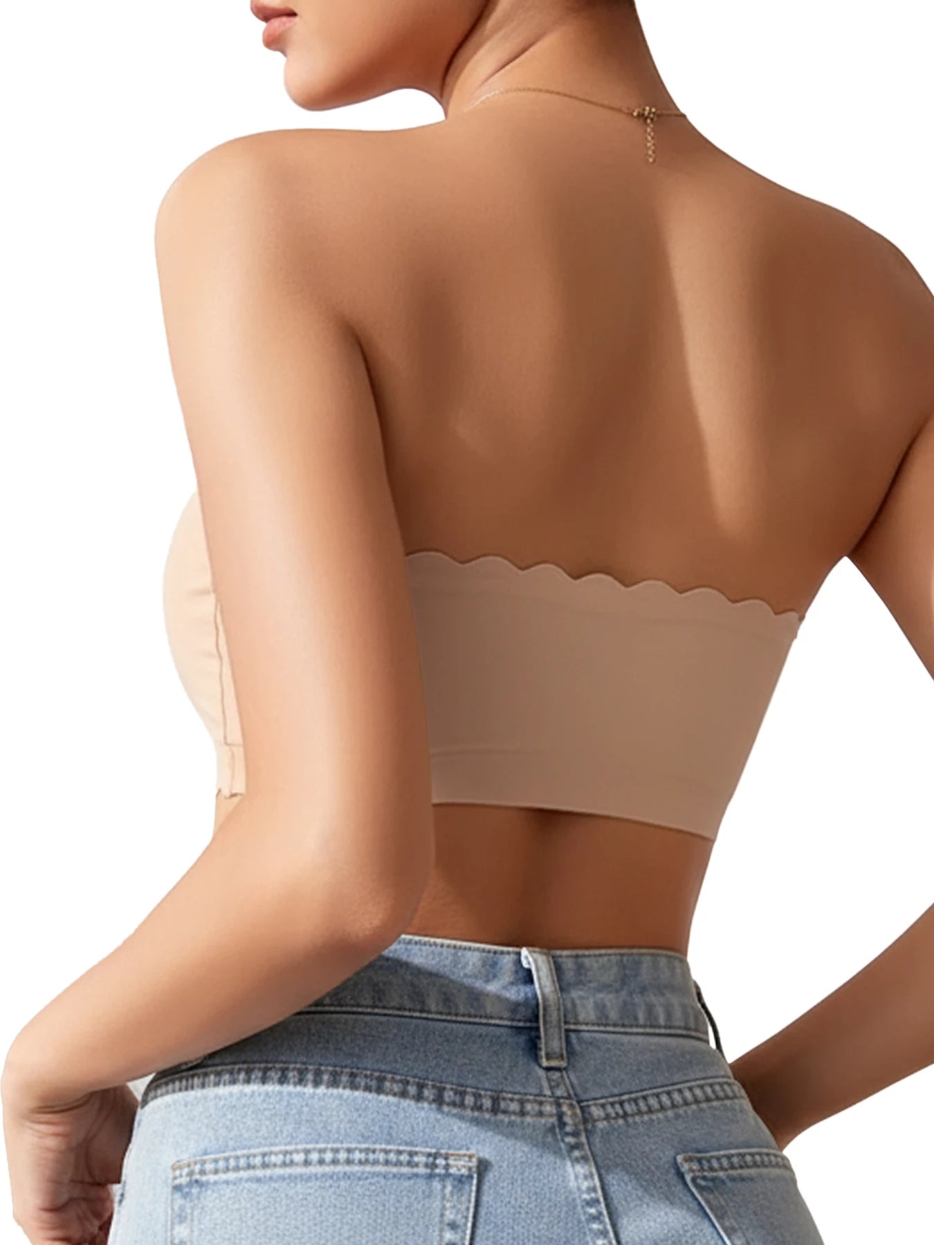 Wireless Strapless,  Bandeau Bra  S-XL(includes clear straps)