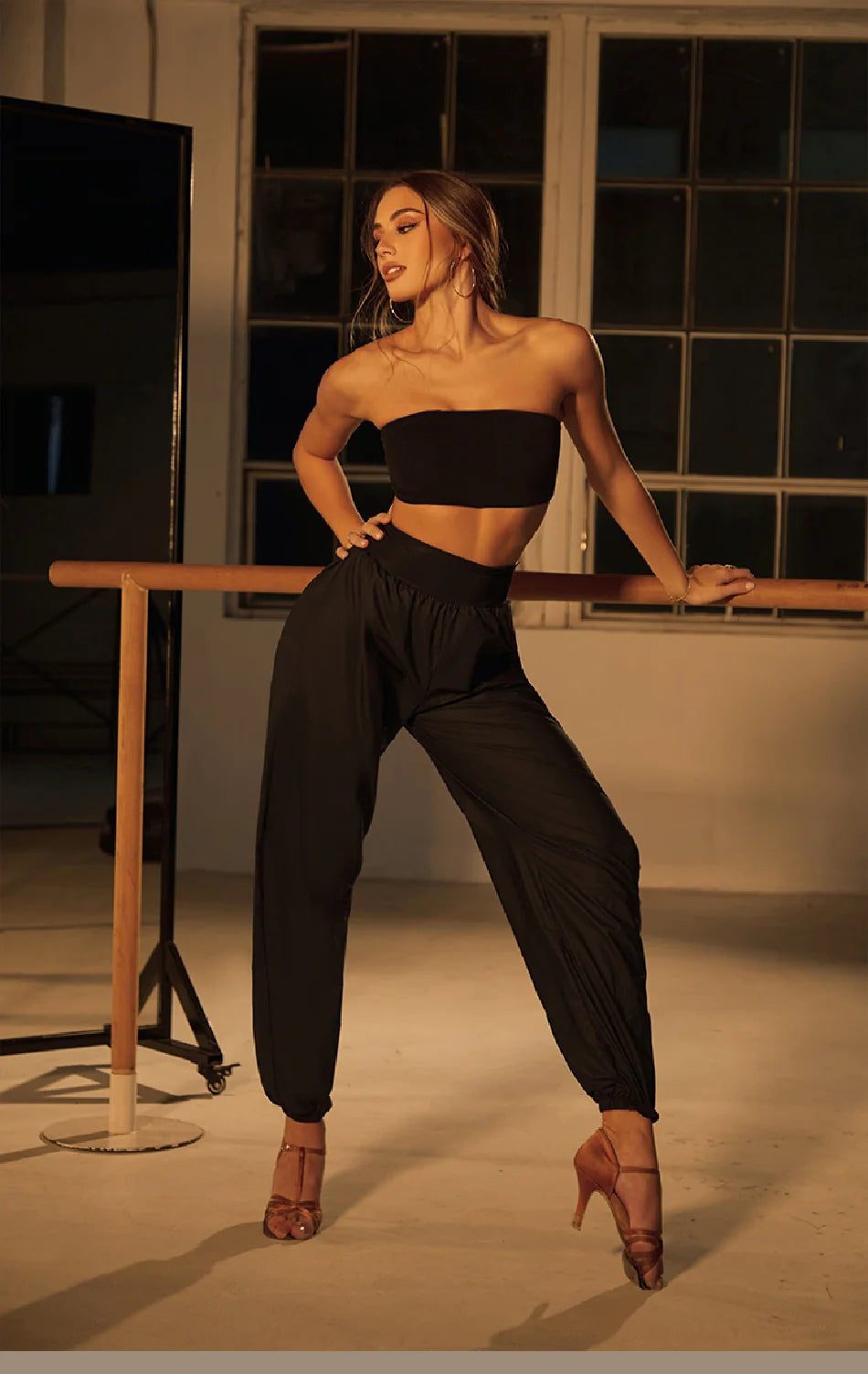 High Waist  Latin Dance Pants