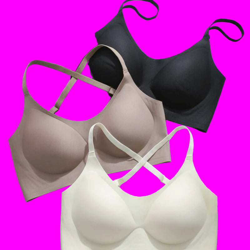 Ultra-Thin Breathable Bra 34-42BCD Charming Wireless Seamless Adjustable straps
