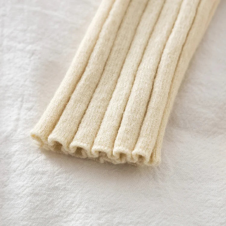 Pullover Ribbed Knitted Sweater Long Sleeve