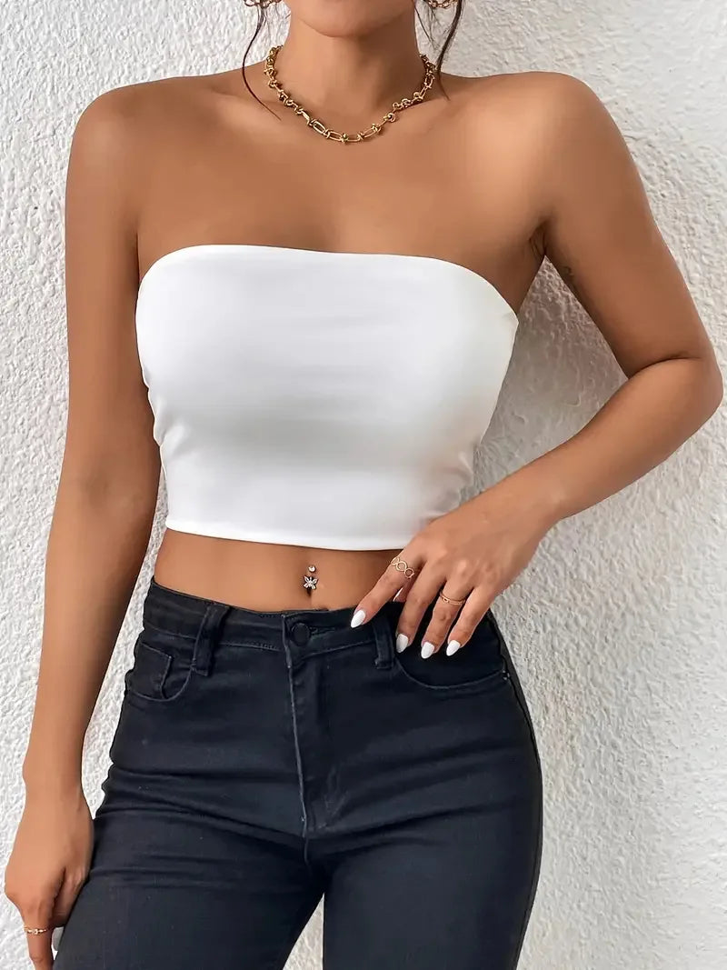 Sexy Stretch Bodycon Crop Top