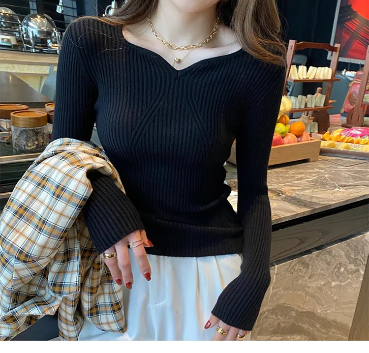 Slim V-Neck Sweater