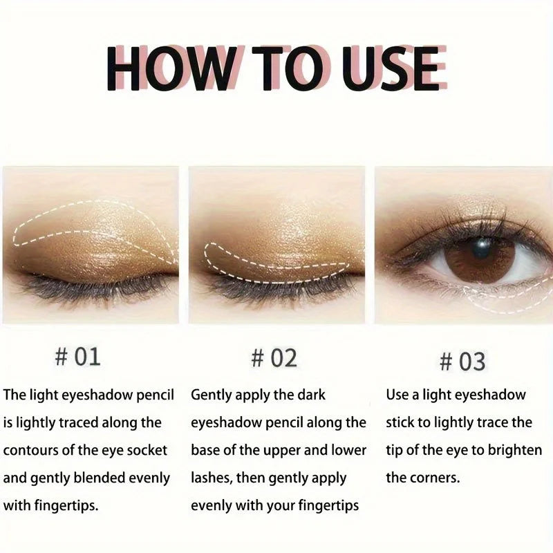 Double Head Cream Eyeshadow Stick by La Mei La