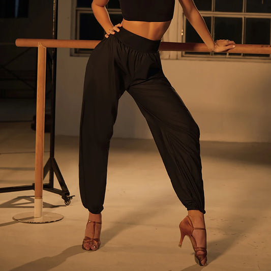 High Waist  Latin Dance Pants
